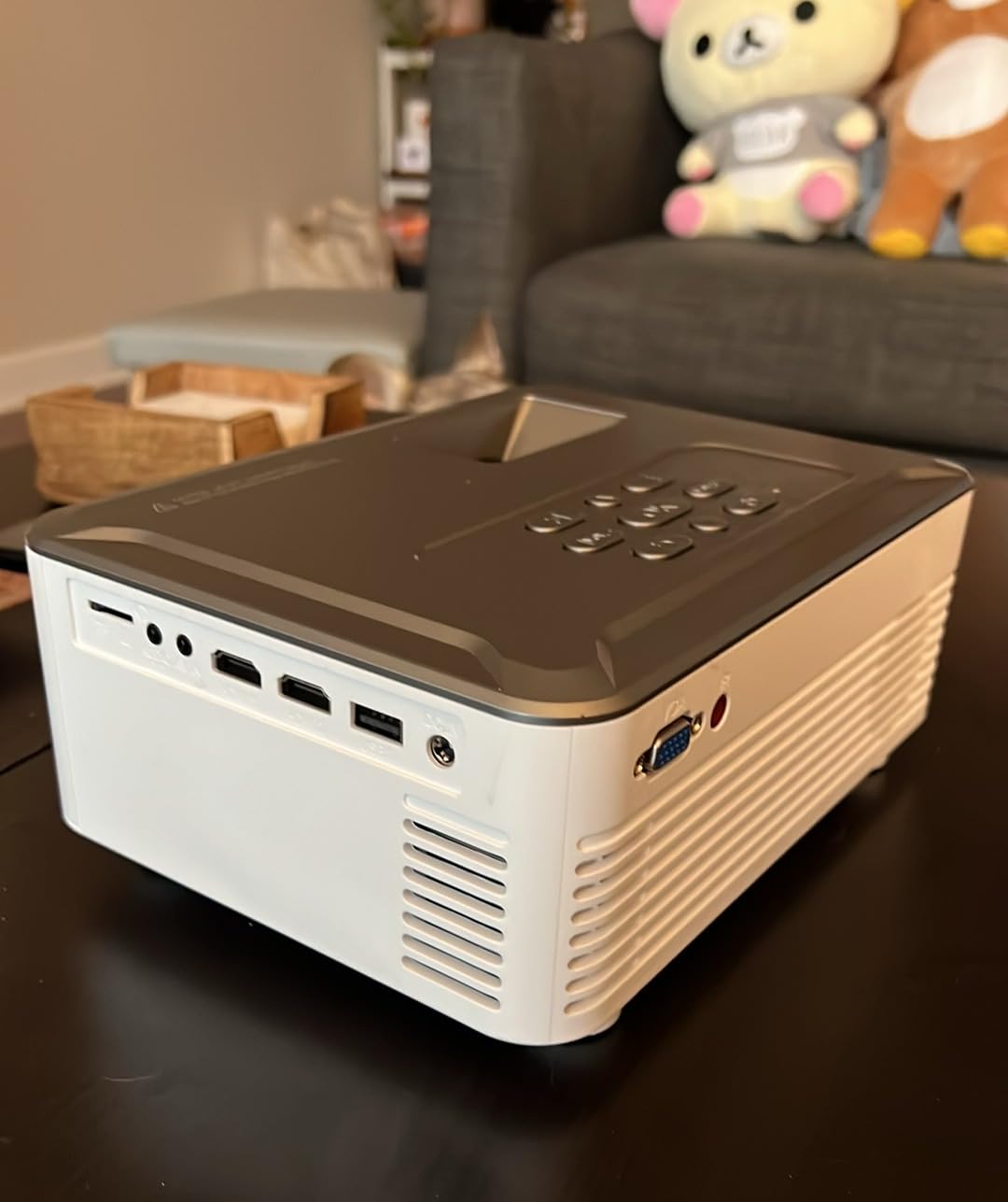 Projector with WIFI and Bluetooth, Outdoor Projector with 100