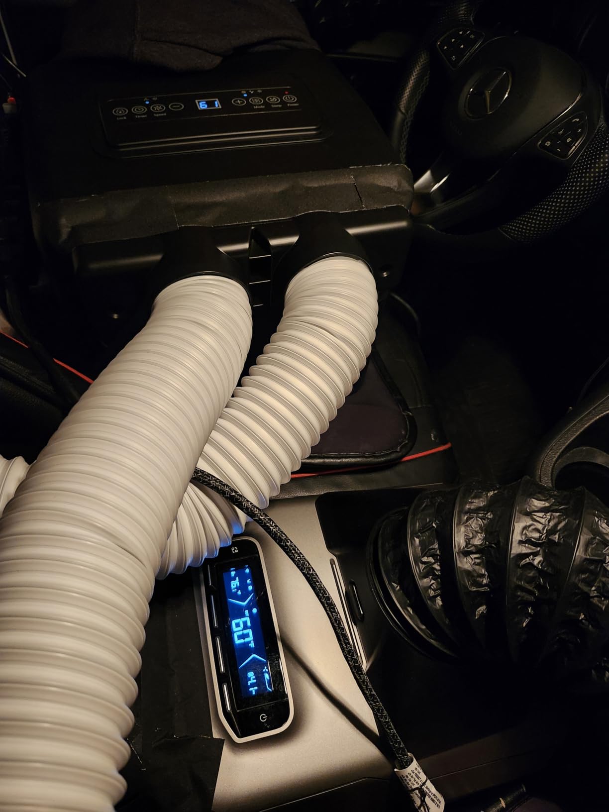 Portable Air Conditioners for Camping, Tent Air Conditioner, 3300BTU, 436W AC Unit Fast Cooling Down to 60°F, 3 Cooling Modes, 24 Hour Timer, Suitable for Camping, RVs, Outdoors and Indoors, Black Customer Review Portable Air Conditioners for Camping, Tent Air Conditioner, 3300BTU, 436W AC Unit Fast Cooling Down to 60°F, 3 Cooling Modes, 24 Hour Timer, Suitable for Camping, RVs, Outdoors and Indoors, Black - Customer Photo 1