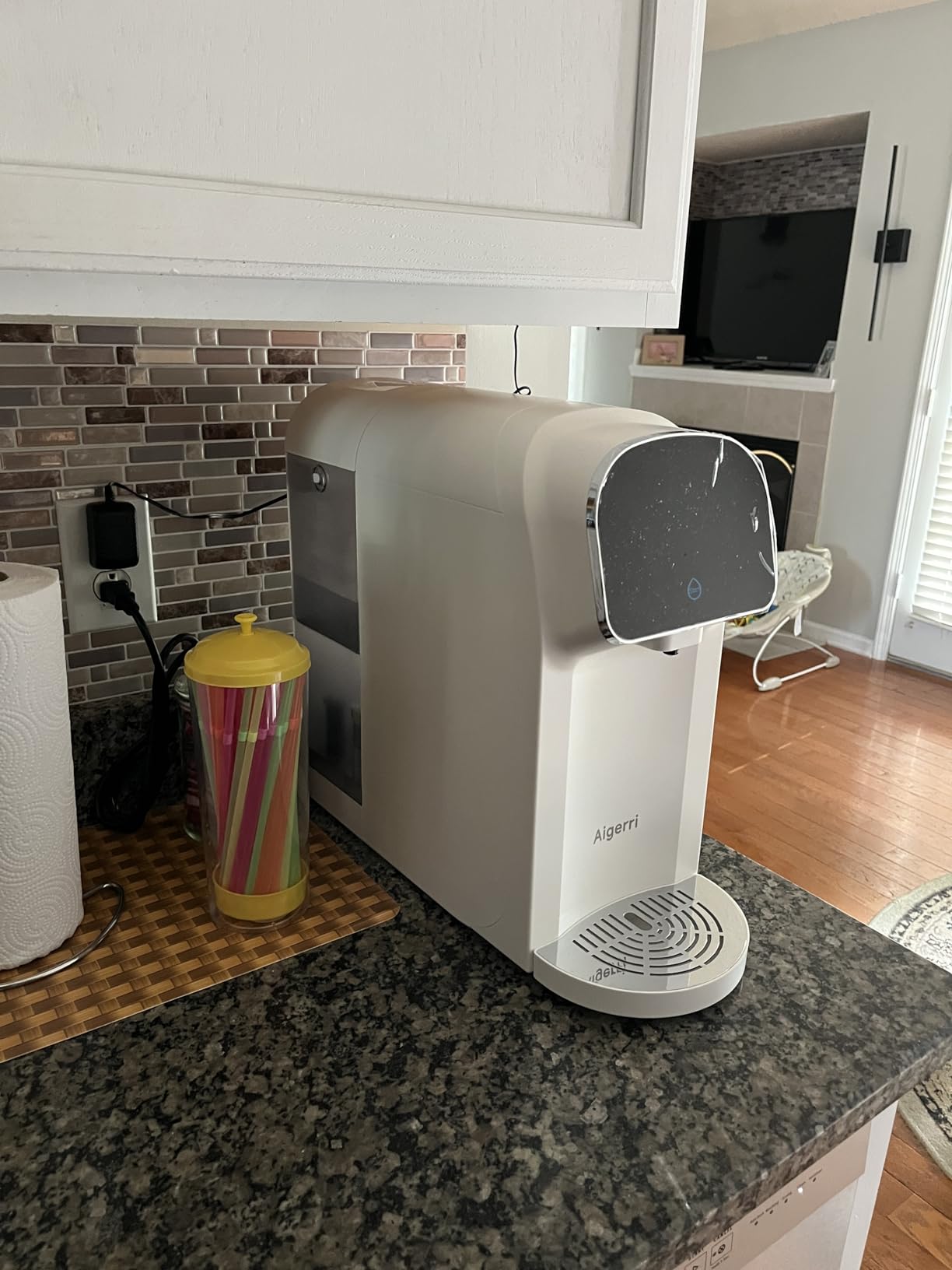 UV Reverse Osmosis Water Filter Countertop, 5-Stage RO Water Filtration System, 5:1 Pure to Drain, No Installation Required, Portable Water Purifier for Home Kitchen - Customer Photo 1