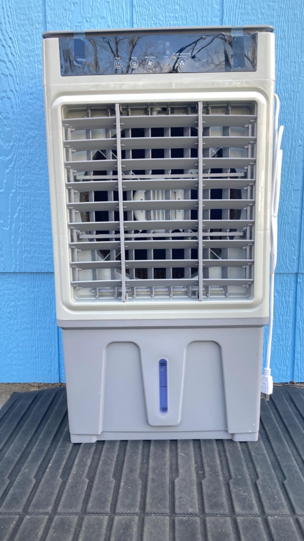 Large Windowless Portable Air Conditioner, 3 in 1 Evaporative Swamp Cooler with Remote, Hoseless Ventless Fan Ac Unit, 7H Timer, 8 Gal Water Tank, 4 Ice Box for Garage, Bedroom Home Outdoor - Customer Photo 1