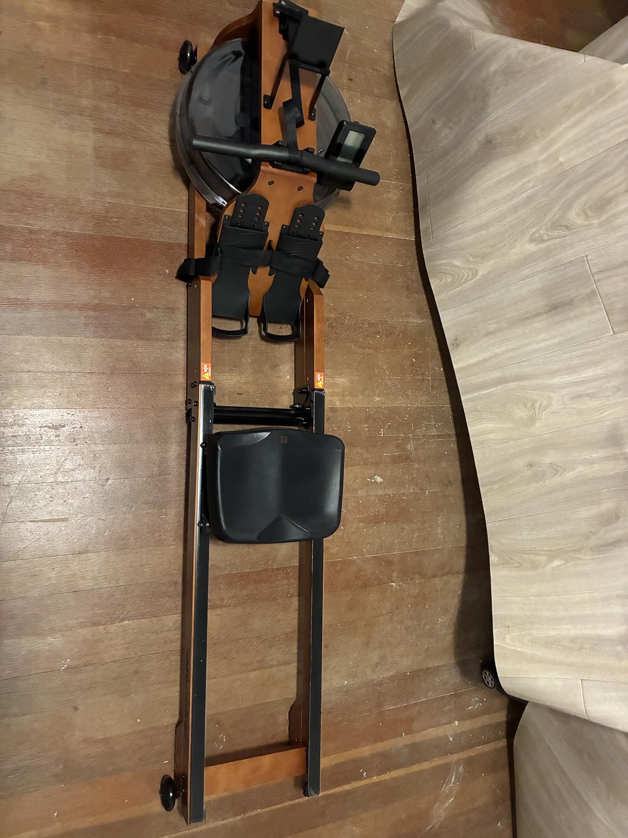 WENOKER Wooden Foldable Rower Machine with Adjustable Monitor & Bluetooth APP, Large Water Tank & Comfortable Seat for Immersive Water Rower, 350LBS Weight Capacity Customer Review WENOKER Wooden Foldable Rower Machine with Adjustable Monitor & Bluetooth APP, Large Water Tank & Comfortable Seat for Immersive Water Rower, 350LBS Weight Capacity - Customer Photo 2