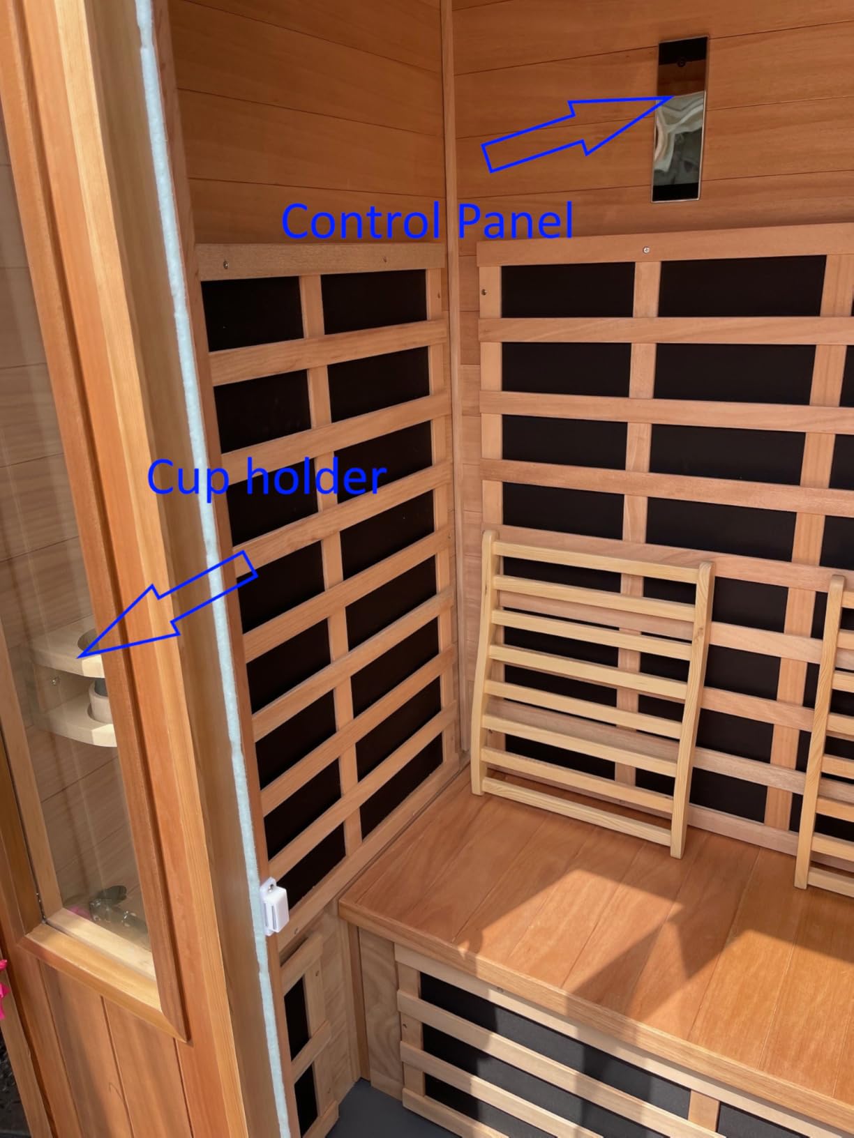 Traditional Sauna Home Spa Room for 2-3 Person Steam Wet Indoor Saunas with 240V 3KW Heater,Sauna Stone, Water Bucket, Ladle, LED Lights - Customer Photo 2