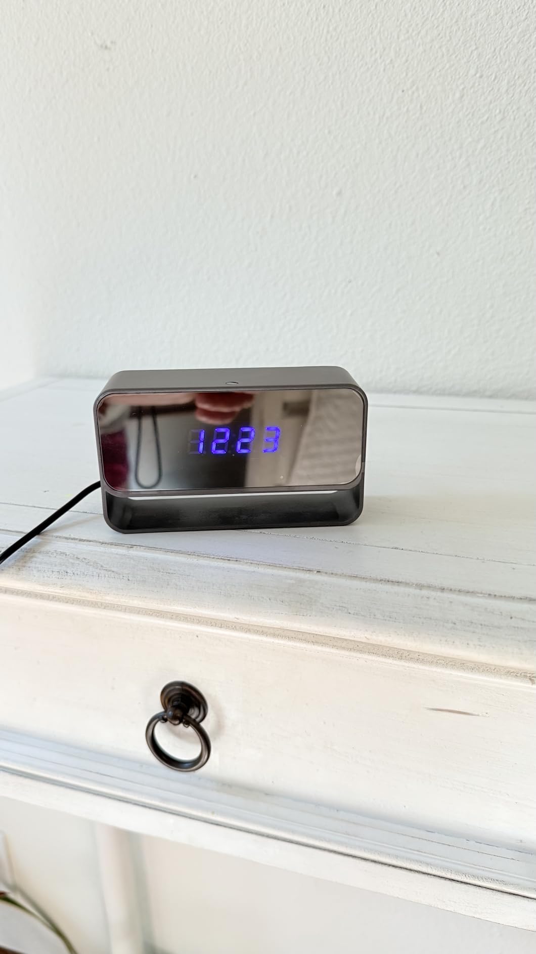 Hidden Camera Clock - Full HD 1080P Wireless Spy Camera - Secret WiFi Nanny Cam for Indoor Security - Night Vision - Cloud Storage - Customer Photo 1