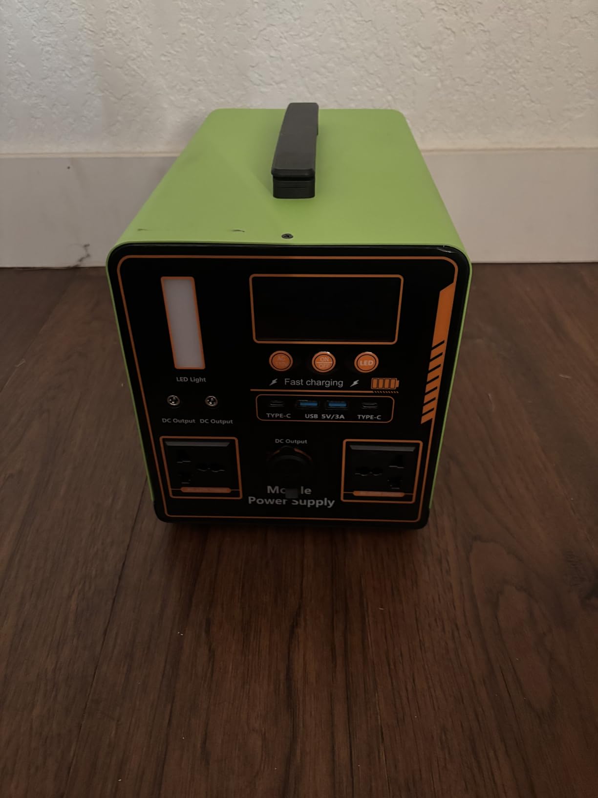 Portable outdoor camping power supply, 1115Wh backup power supply, output power 1200W, with pure sine wave 110V AC socket, suitable for outdoor camping home power outage emergency - Customer Photo 1