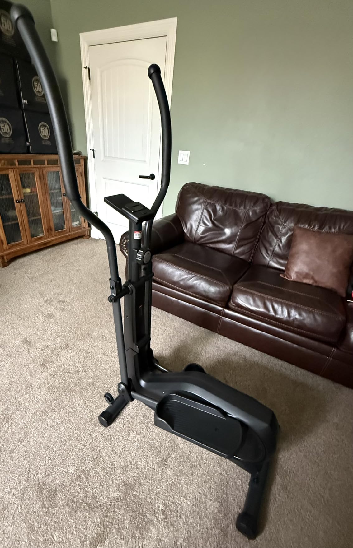 CURSOR FITNESS Elliptical Machine for Home, Elliptical Exercise Machine Elliptical Training Machines with 8 Levels Resistance, Silent Magnetic Elliptical Trainer with 12