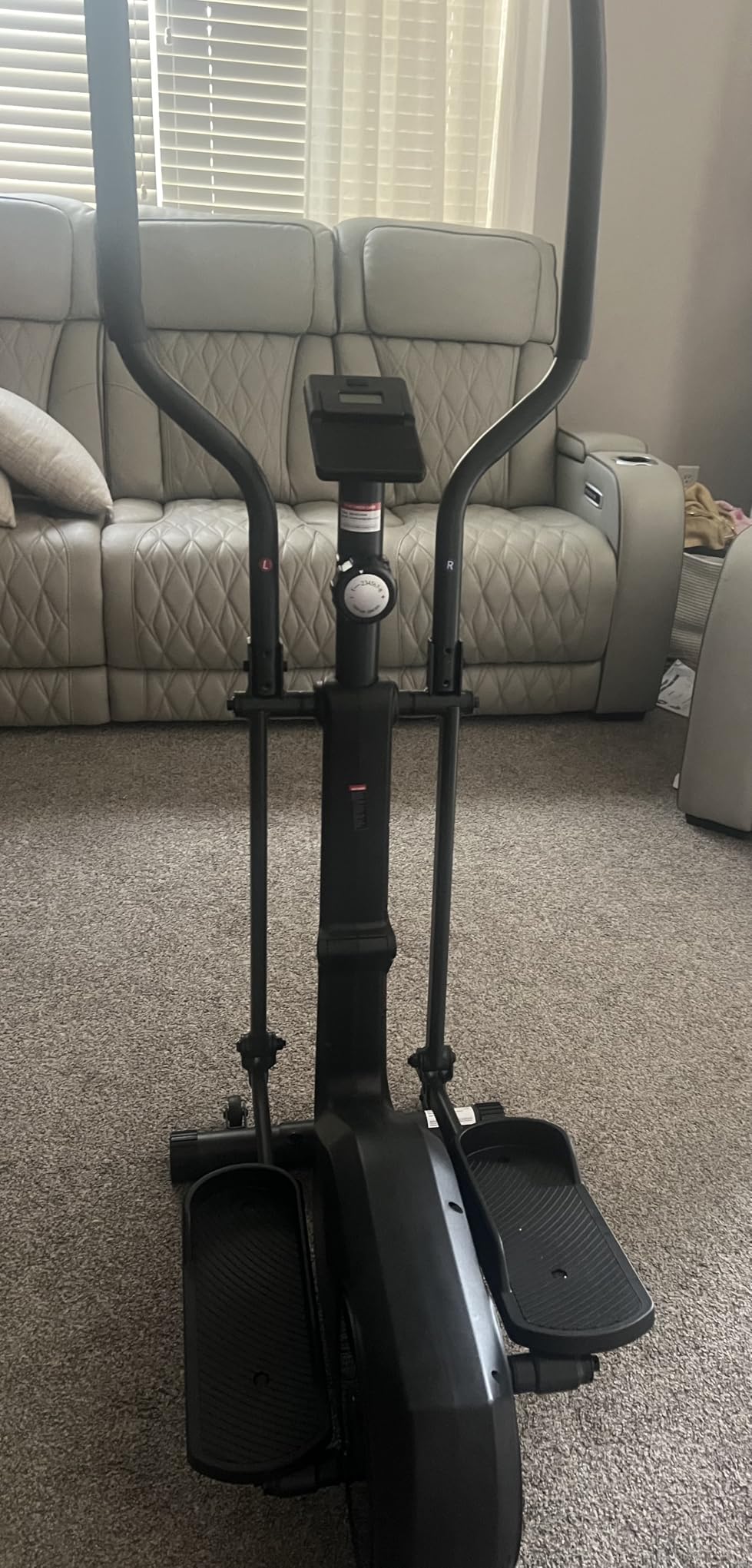CURSOR FITNESS Elliptical Machine for Home, Elliptical Exercise Machine Elliptical Training Machines with 8 Levels Resistance, Silent Magnetic Elliptical Trainer with 12