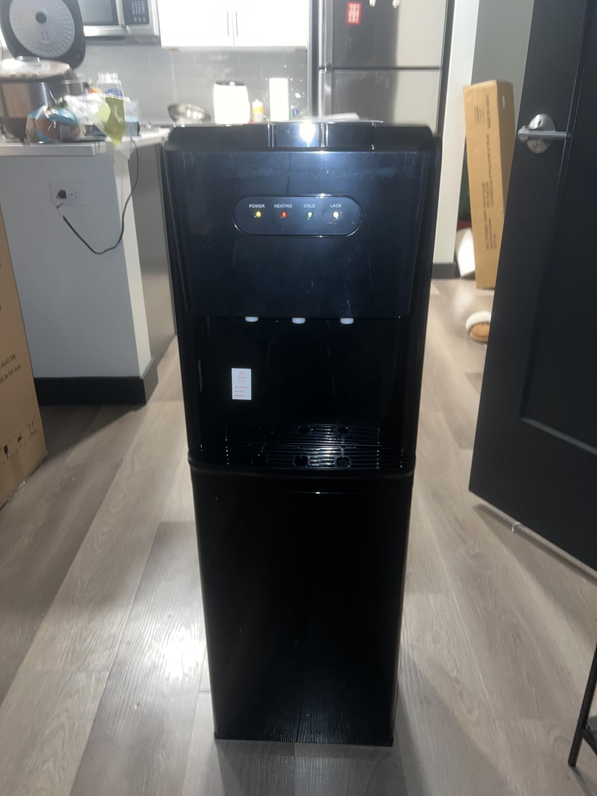Bottom Loading Water Cooler Dispenser，3 Temperature Settings - Hot, Cold & Room, Empty Bottle Indicator, Child Safety Lock, Ideal for Office, Home, Living Room - Inky Black - Customer Photo 1