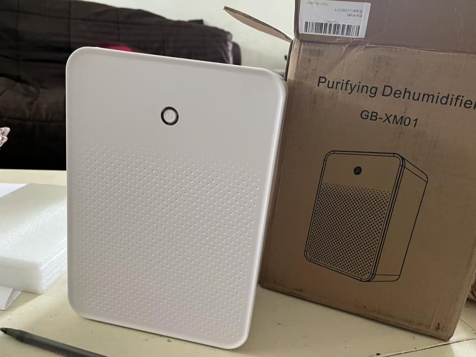 Dehumidifier, Dehumidifiers for Home, 98 OZ Water Tank, (1000 sq.ft) Quiet Dehumidifier for Basement Bedroom Bathroom with Humidity Display, Auto Shut Off, Relaxing 7 Color Ambient Light(Gray) Customer Review Dehumidifier, Dehumidifiers for Home, 98 OZ Water Tank, (1000 sq.ft) Quiet Dehumidifier for Basement Bedroom Bathroom with Humidity Display, Auto Shut Off, Relaxing 7 Color Ambient Light(Gray) - Customer Photo 2