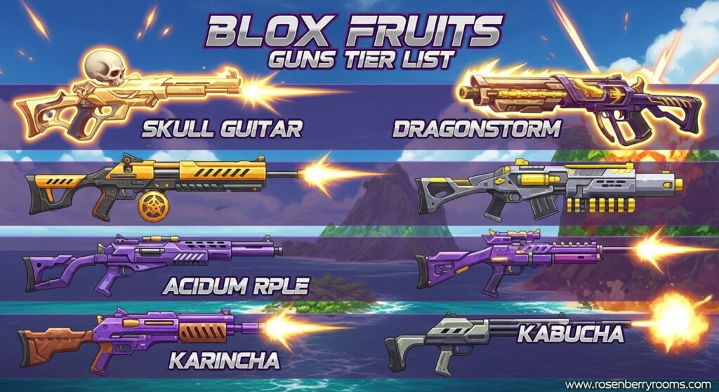 Blox Fruits Guns Tier List 