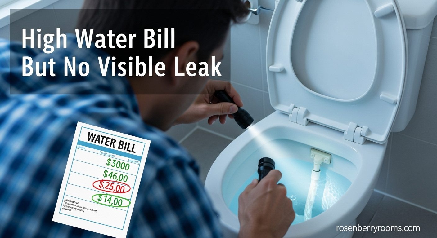 High Water Bill But No Visible Leak
