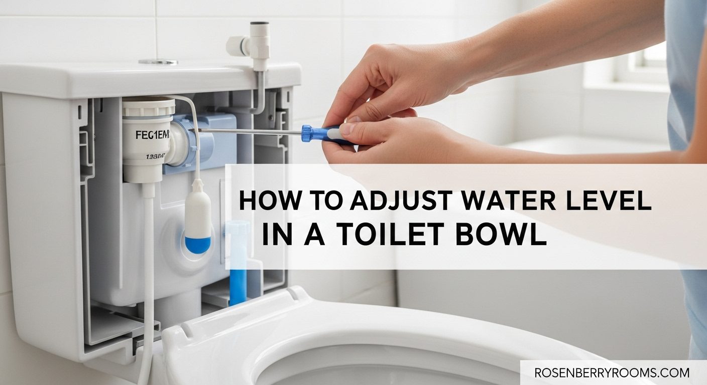 How to Adjust Water Level in Toilet Bowl
