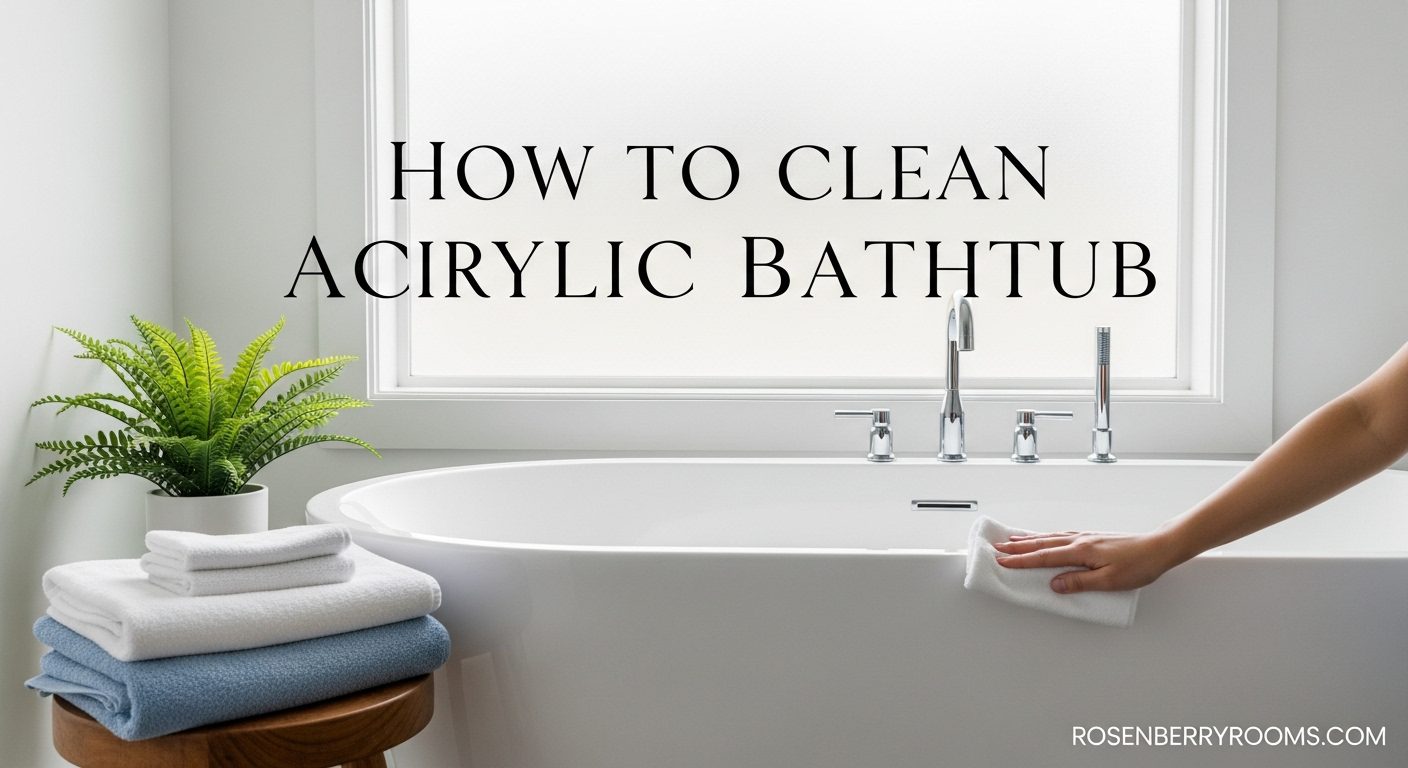 How to Clean Acrylic Bathtub
