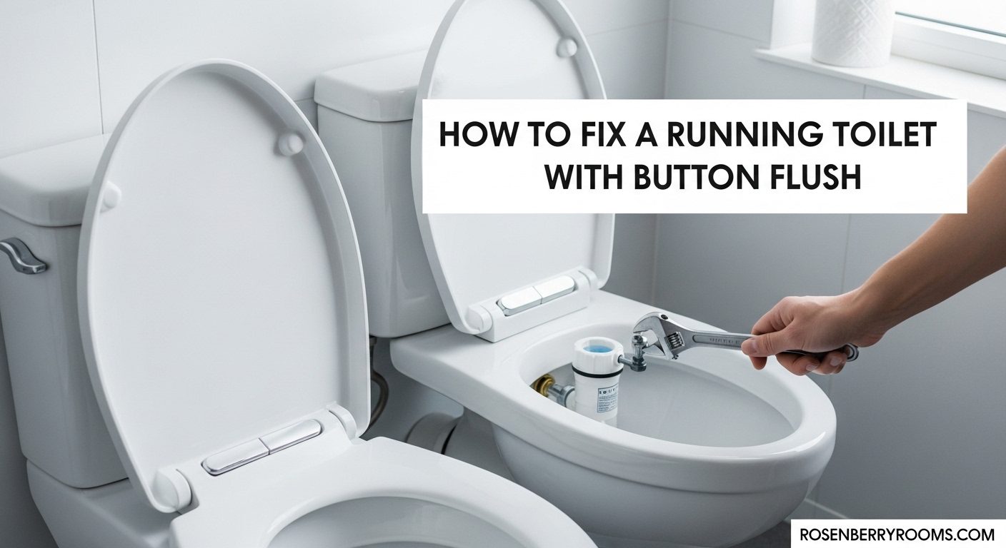 How to Fix a Running Toilet with Button Flush