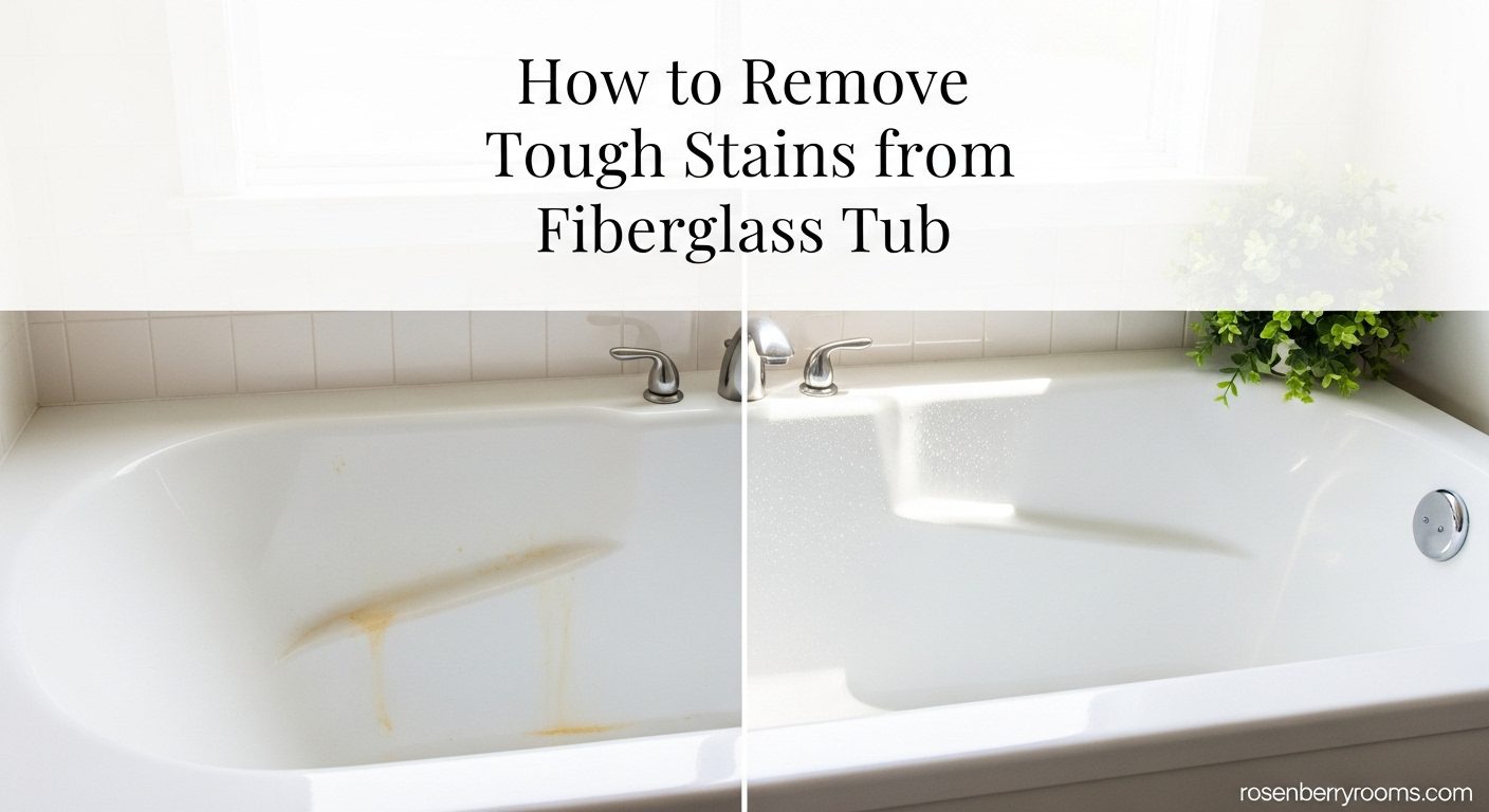 How to Remove Tough Stains from Fiberglass Tub