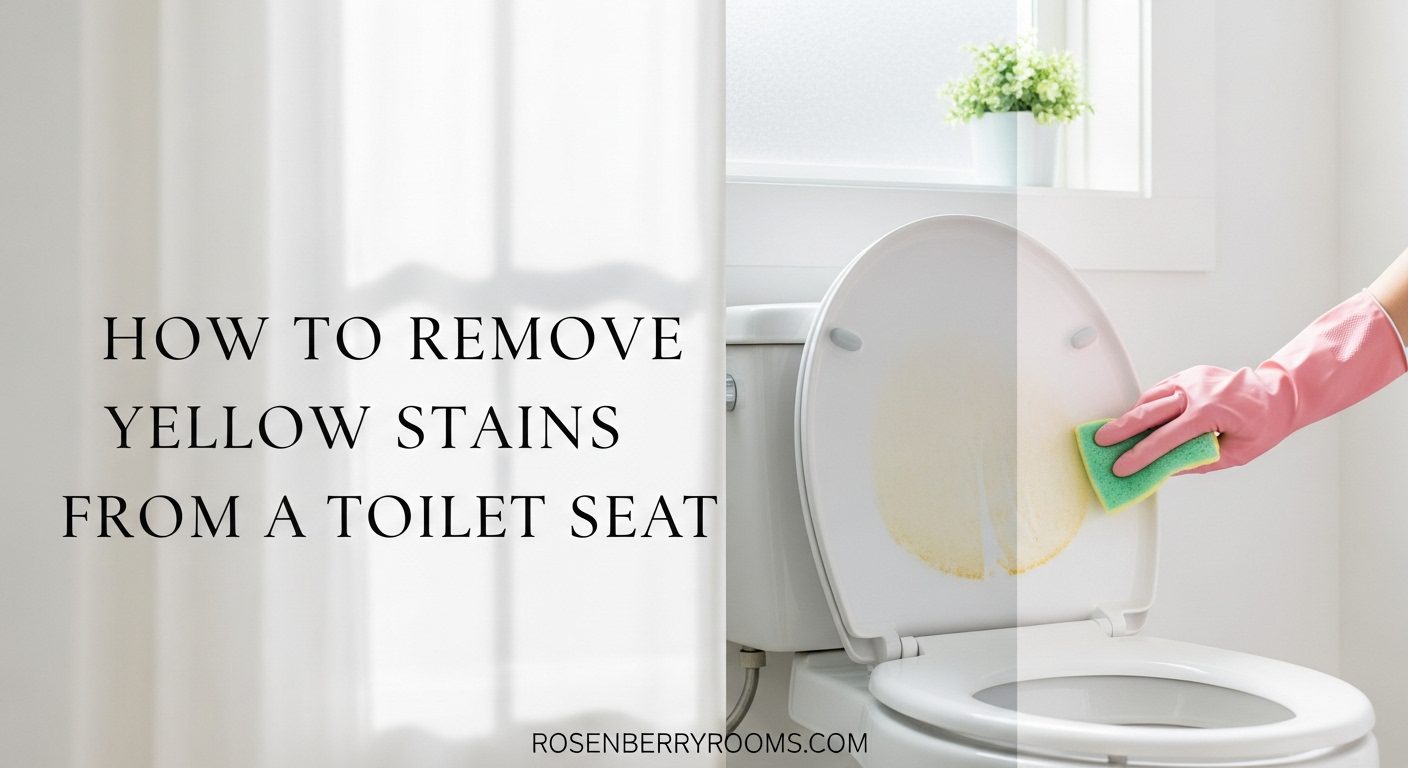 How to Remove Yellow Stains from a Toilet Seat
