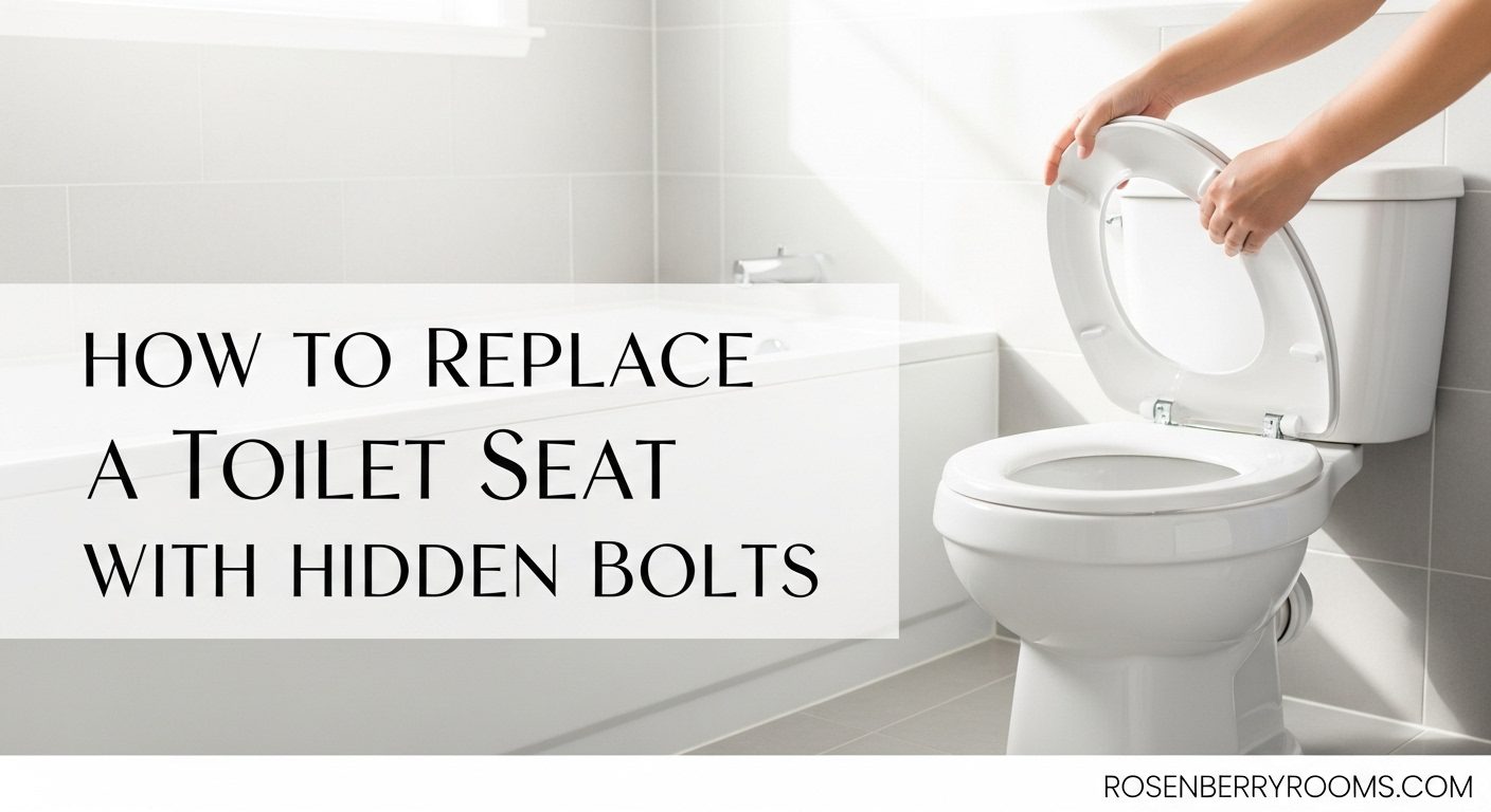 How to Replace Toilet Seat with Hidden Bolts?