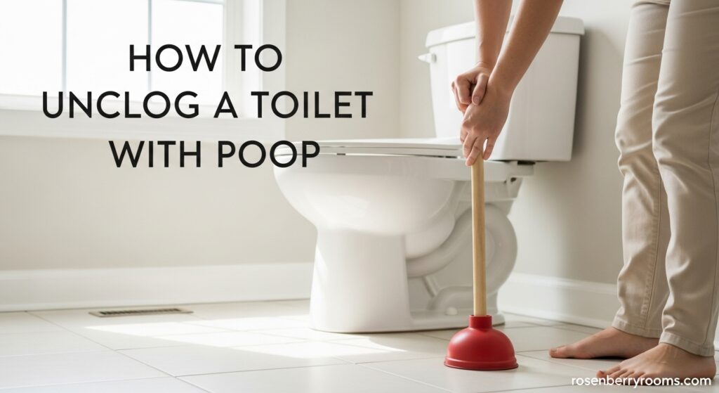 How to Unclog a Toilet With Poop