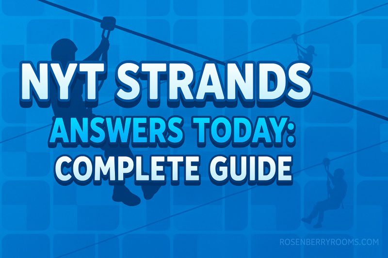 NYT Strands Answers Today
