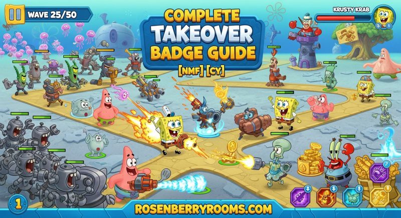 SpongeBob TD Takeover Badge Guide