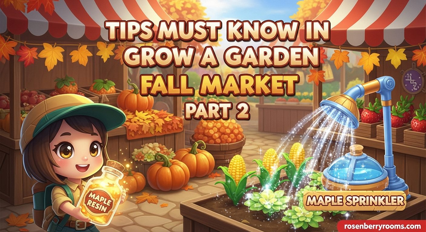 Tips Must Know In Grow a Garden Fall Market Part 2