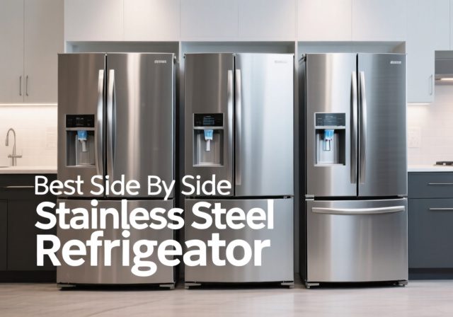 Best Side By Side Stainless Steel Refrigerator [cy]: 10 Models Tested - Rosenberry Rooms