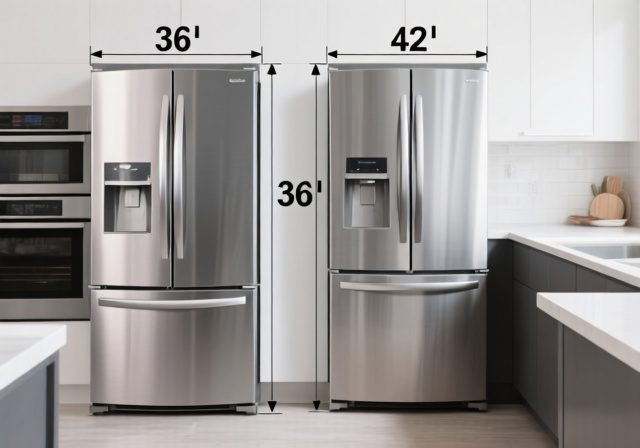 36 vs 42 Inch Refrigerator: The Complete [cy] Comparison - Rosenberry Rooms