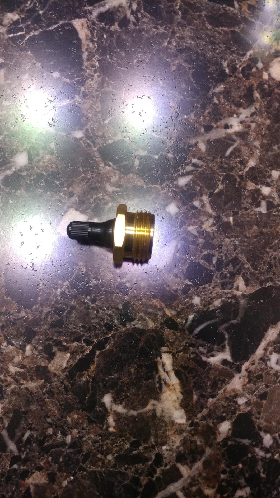 Camco RV Brass Blow Out Plug - Essential RV Winterizing Tool - Heavy-Duty Brass Construction - Helps Clear Your Water Lines During RV Winterization and Dewinterization (36153) - Customer Photo 2