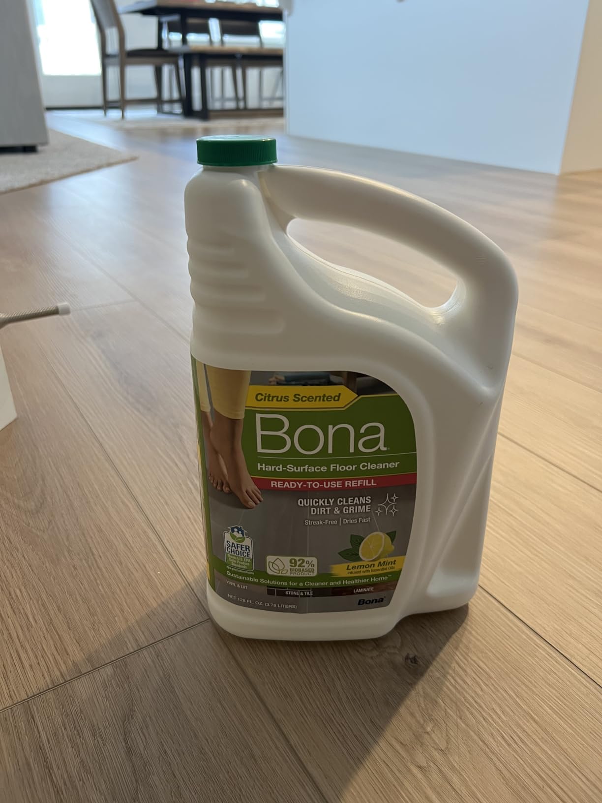 Bona Multi-Surface Floor Cleaner Refill - 128 fl oz - Unscented - Refill for Bona Spray Mops and Spray Bottles Customer Review Bona Multi-Surface Floor Cleaner Refill - 128 fl oz - Unscented - Refill for Bona Spray Mops and Spray Bottles - Customer Photo 2