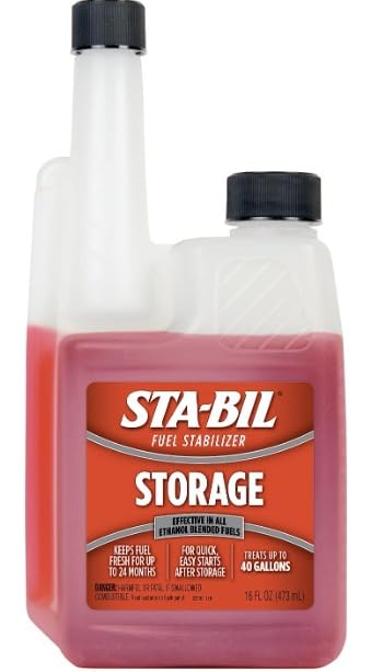 STA-BIL Storage Fuel Stabilizer | Keeps Fuel Fresh for 24 Months, Prevents Corrosion, Gasoline Treatment Fuel Additive that Protects Fuel System, Gas Stabilizer for Fuel Storage, 32 oz. - Customer Photo 1