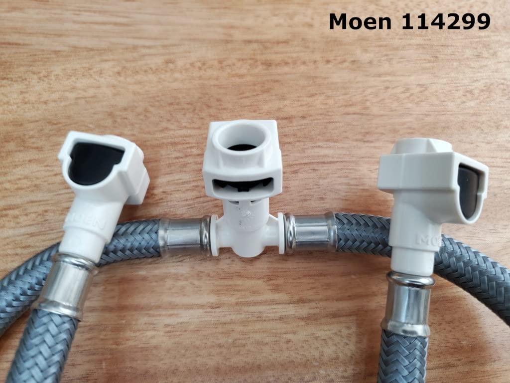 Moen Widespread Bathroom Sink Faucet Replacement Hose Kit with Duralock Connections, 114299 Customer Review Moen Widespread Bathroom Sink Faucet Replacement Hose Kit with Duralock Connections, 114299 - Customer Photo 1