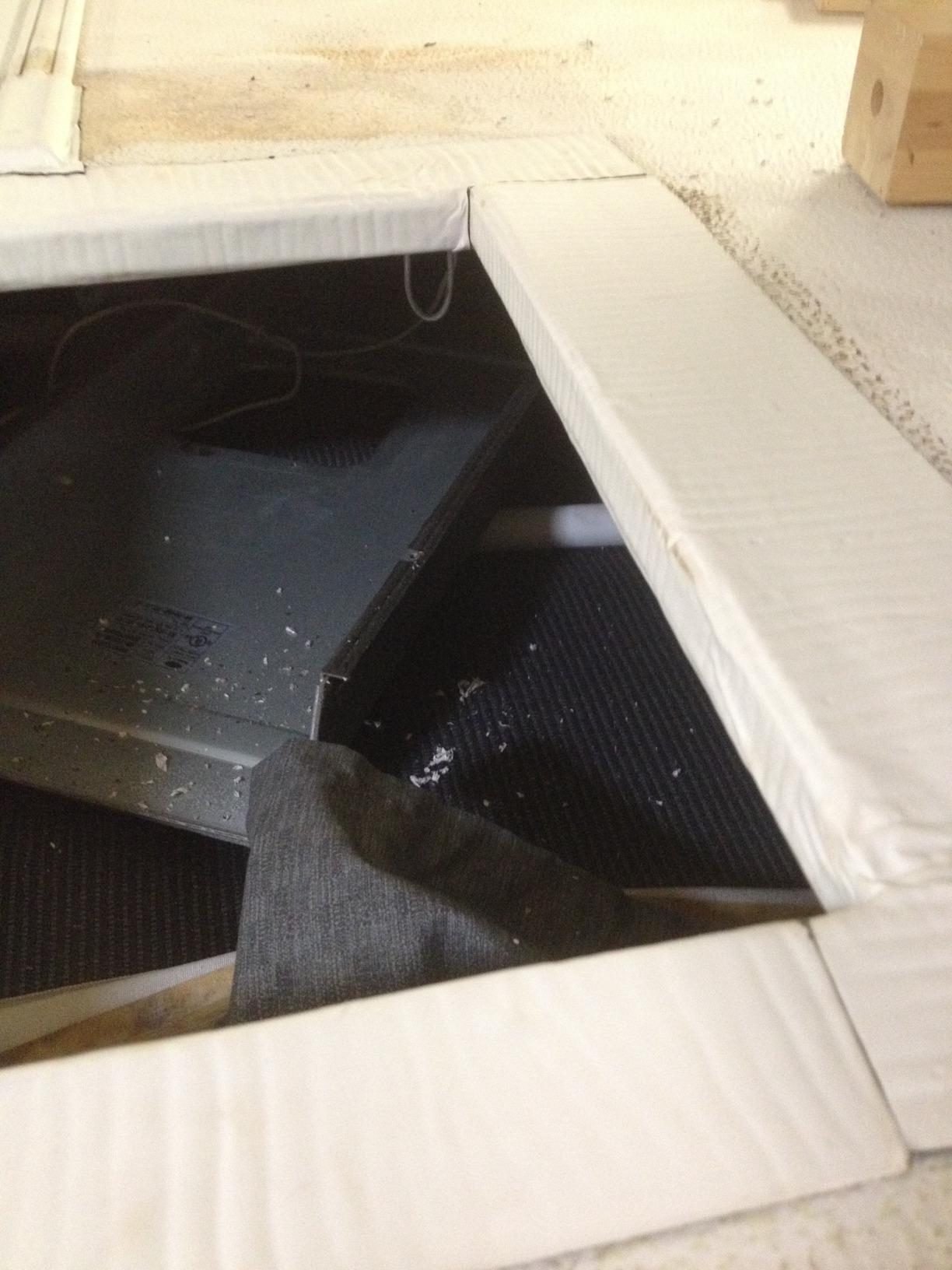 Camco 14-Inch x 14-Inch Universal Camper Roof A/C Gasket Kit - Features a Waterproof Compression Seal, Self-Adhesive Picture Frame Gasket, and Self-Adhesive Leveling Pads (25071) - Customer Photo 1