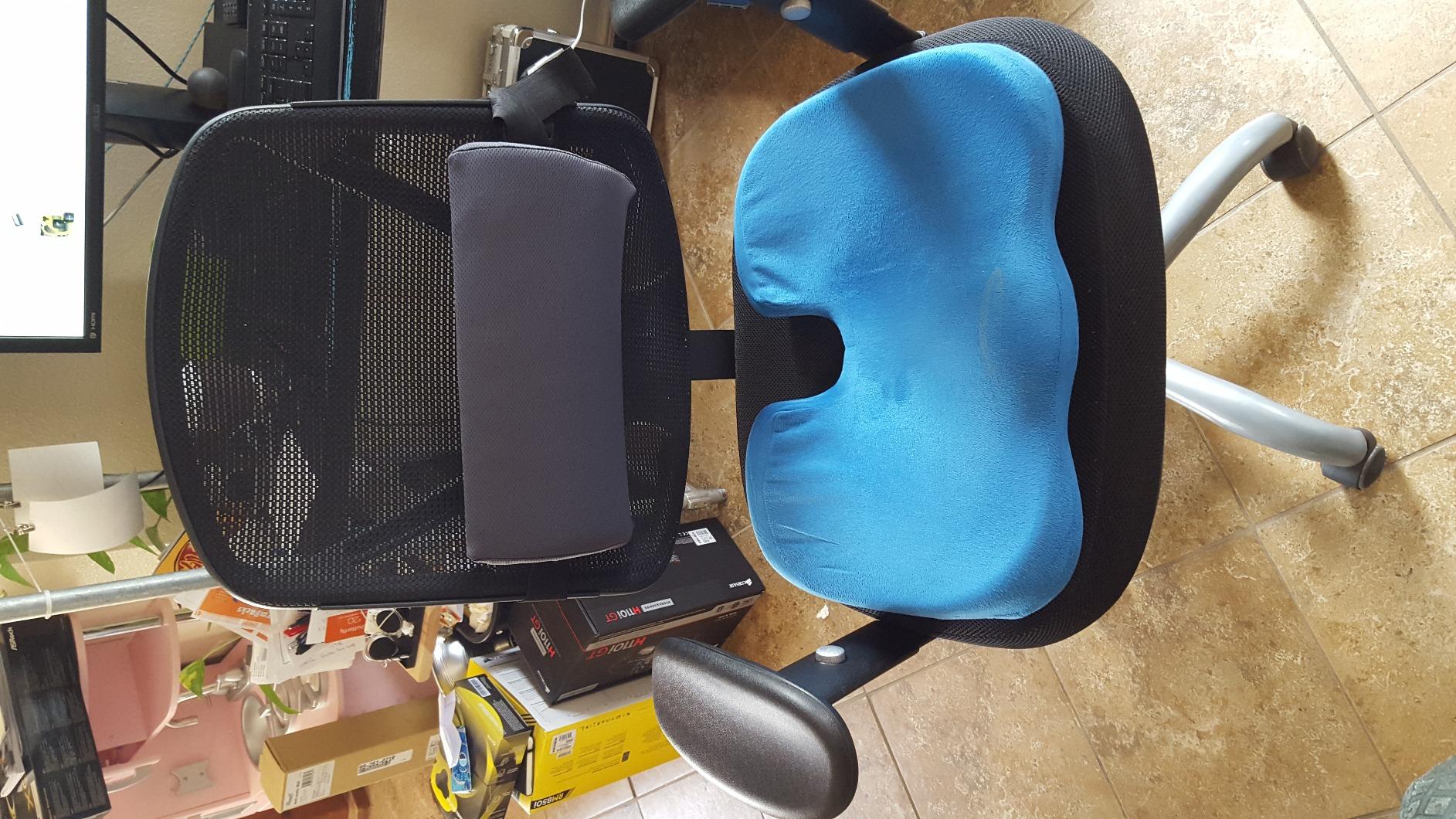 OPTP The Original McKenzie Slimline Lumbar Support – USA-Made Lower Back Support for Office Chair, Car Back Support, and Travel Lumbar Pillow. The Preferred Lumbar Cushion by Physical Therapists. - Customer Photo 2