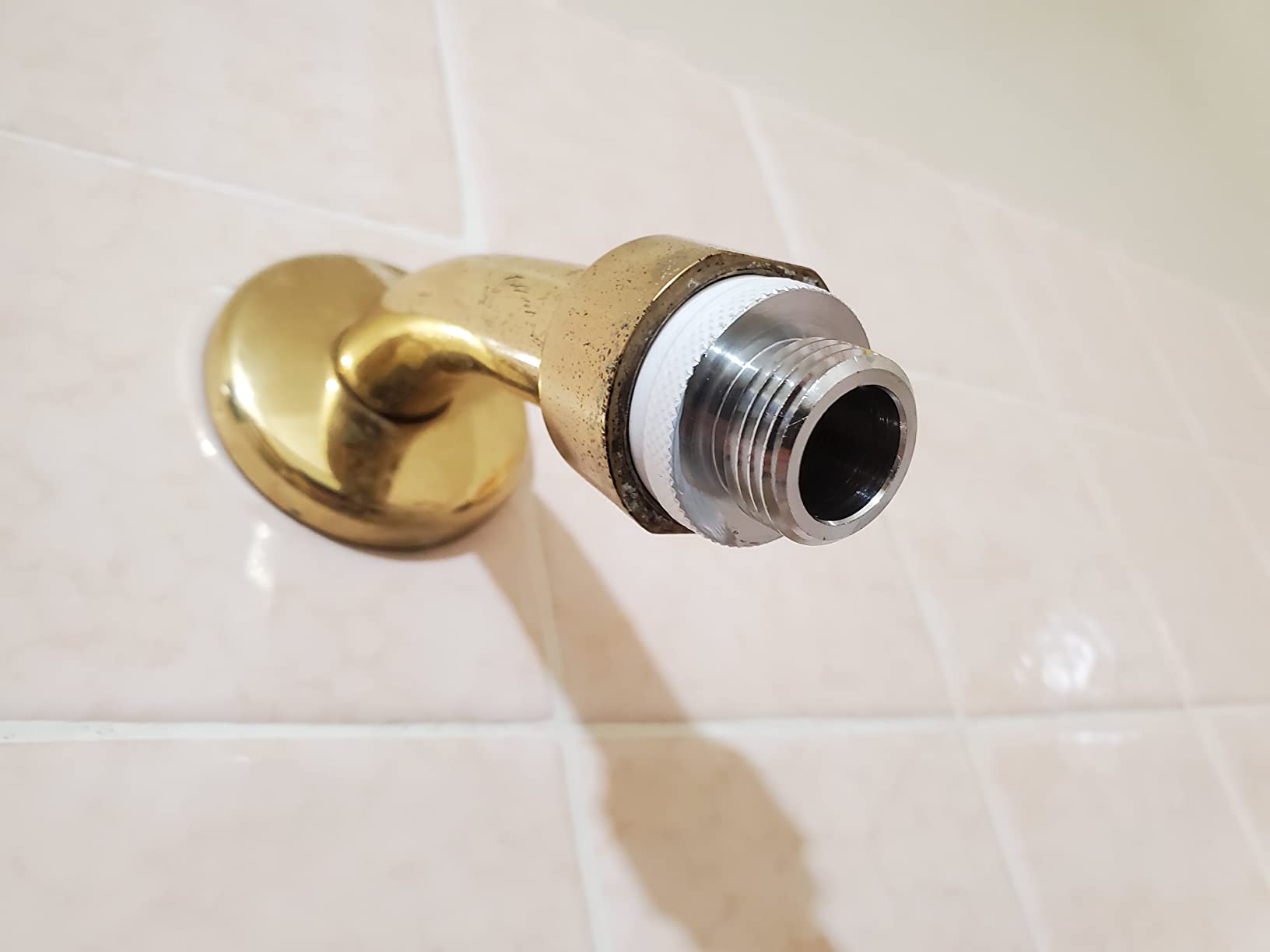 SHOWER ARM ADPTR PFISTER MfrPartNo PF1C, No Size, Chrome - Customer Photo 2