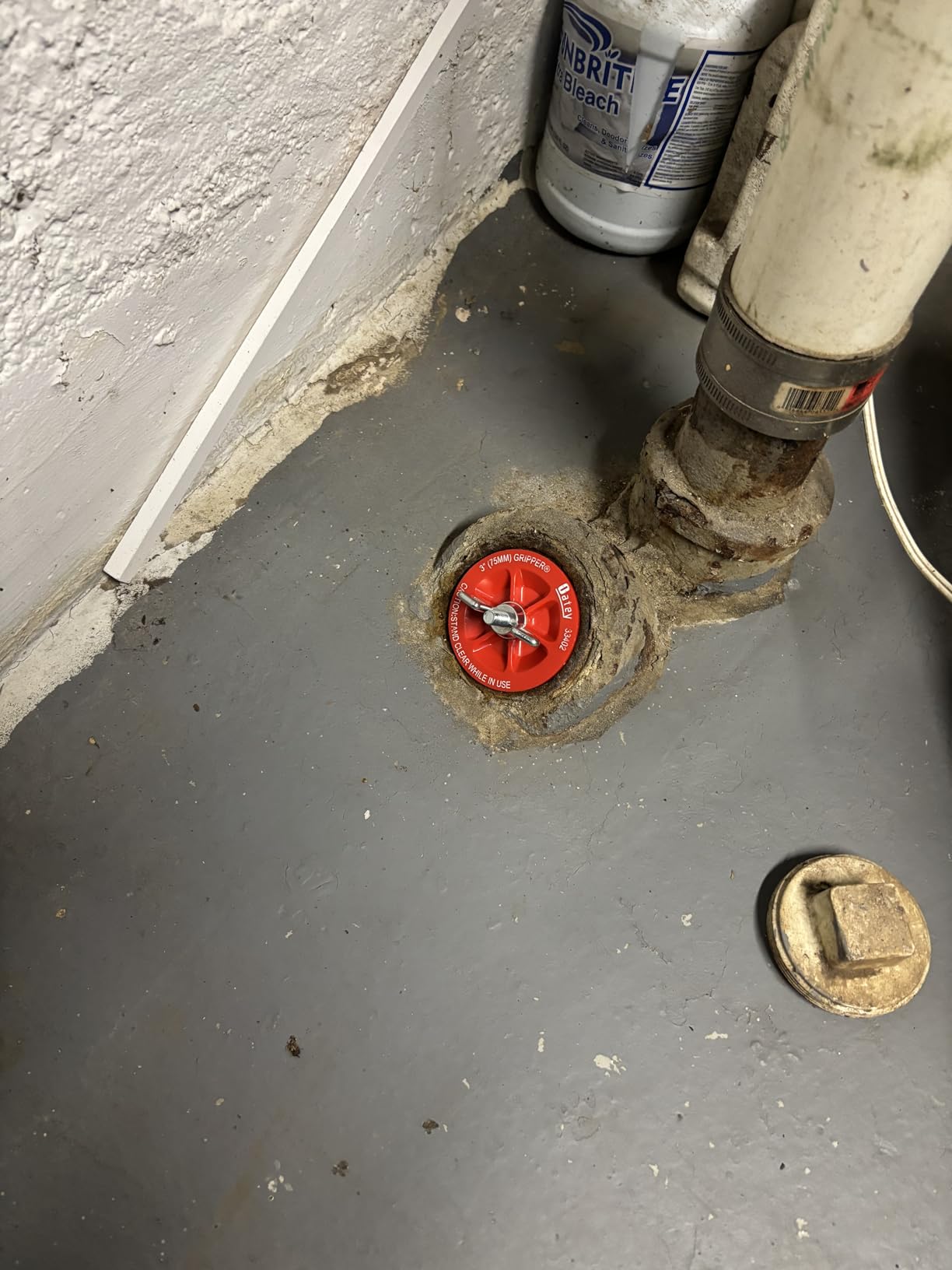 Oatey 33402 End-of-Pipe Gripper Plugs, 3 in, 5 Psi Back - Customer Photo 1