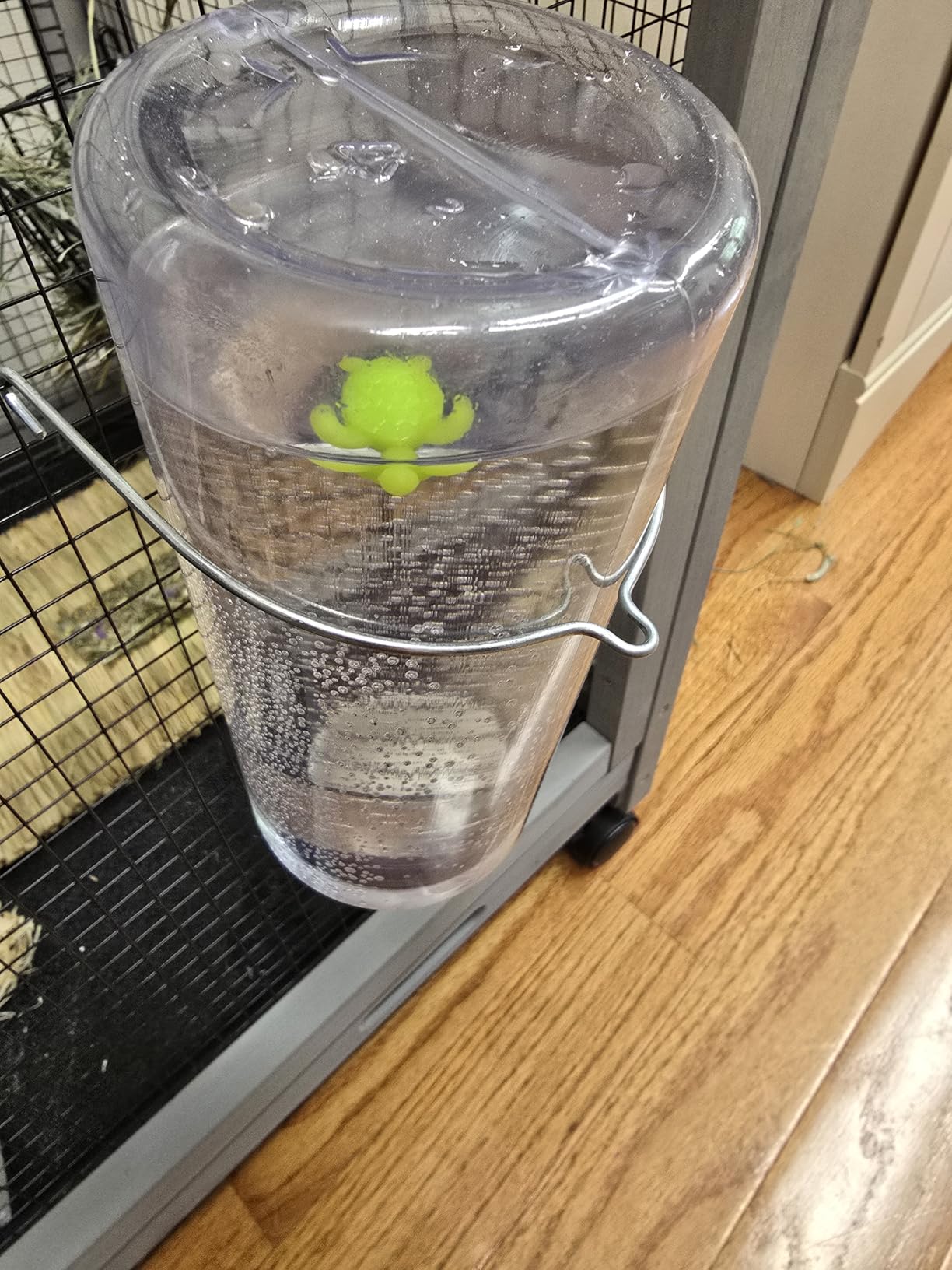 Lixit Weather Resistant Cage Water Bottles for Rabbits, Ferrets, Guinea Pigs Hamsters and Other Small Animals. (8-Ounce) - Customer Photo 2