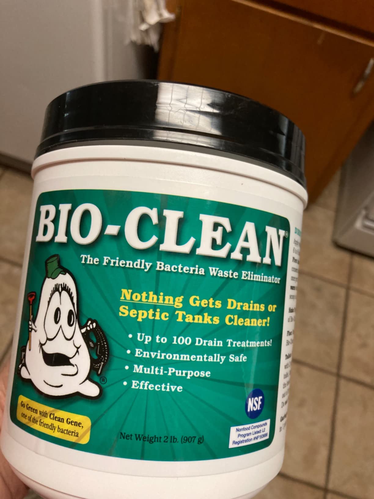 Bio-Clean Drain Septic 2# Can Cleans Drains- Septic Tanks - Grease Traps All Natural and 100% Guaranteed No Caustic Chemicals! Removes fats Oil and Grease, Completely Cleans Your System. - Customer Photo 1