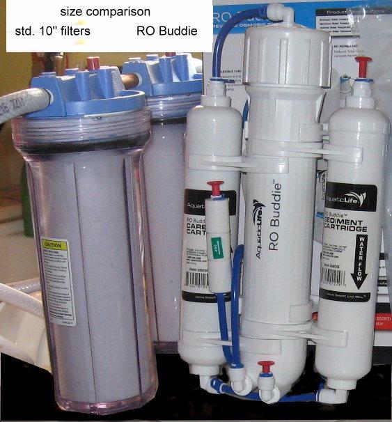 Aquatic Life RO Buddie 4-Stage Reverse Osmosis Deionization Water Filter System RO/DI Filtration Units for Aquarium, 50 GPD - Customer Photo 2