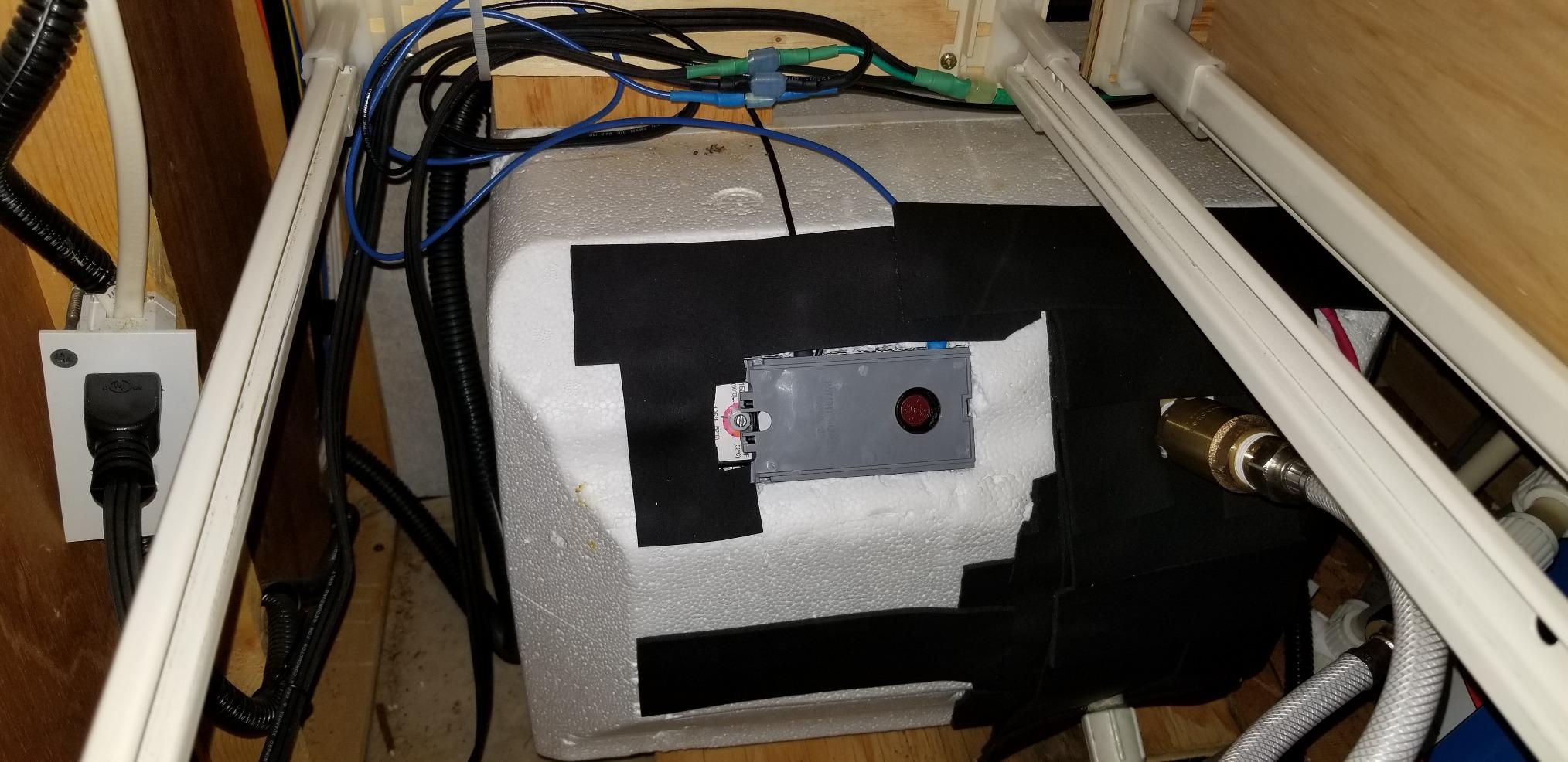 Camco Hot Water Hybrid Heat Kit - Easily Converts Any 6-Gallon RV LP Gas Water Heater to 120V Electricity to Conserve Propane (11673) - Customer Photo 1