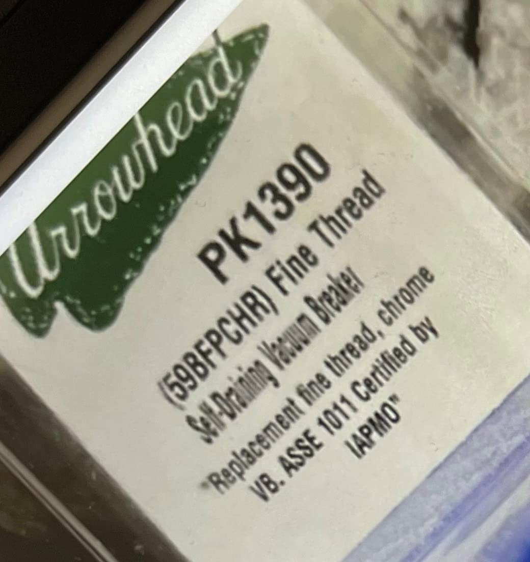 Arrowhead PK1390 Replacement Self Draining Vacuum Breaker - Customer Photo 2