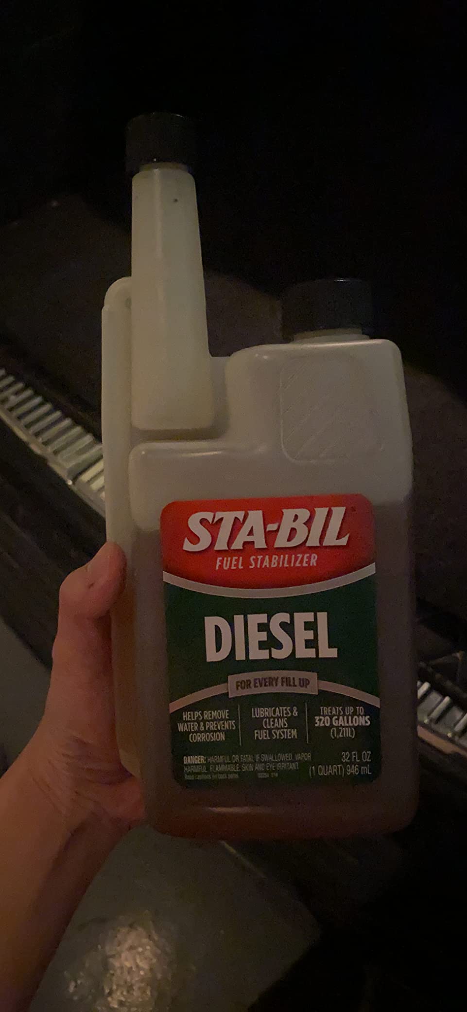 STA-BIL Diesel Fuel Stabilizer And Performance Improver - Keeps Diesel Fuel Fresh For Up To 12 Months - Lubricates And Cleans The Fuel System - Customer Photo 1