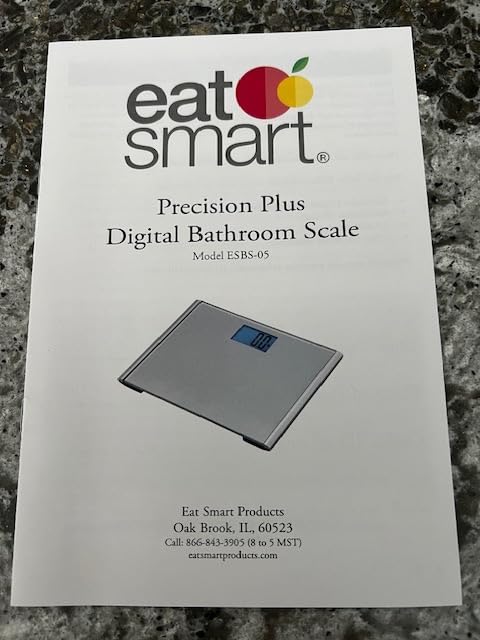 EatSmart Precision Plus Digital Bathroom Scale, 440 lb Capacity, Ultra-Wide Platform with Step-On Technology, Accurate Body Weight Scale, Grey - Customer Photo 1