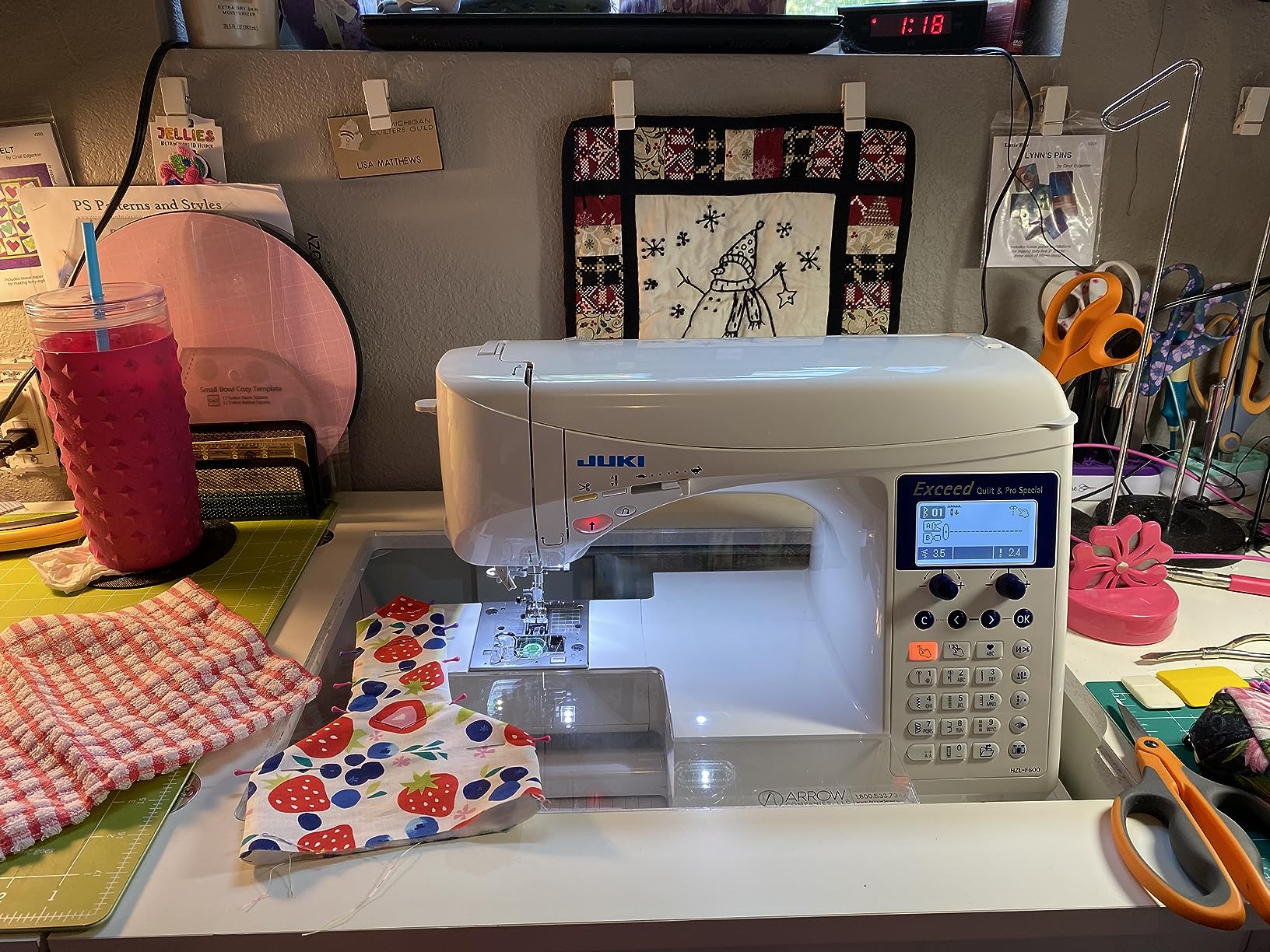 Juki HZL-F600 Computerized Sewing and Quilting Machine - Customer Photo 1