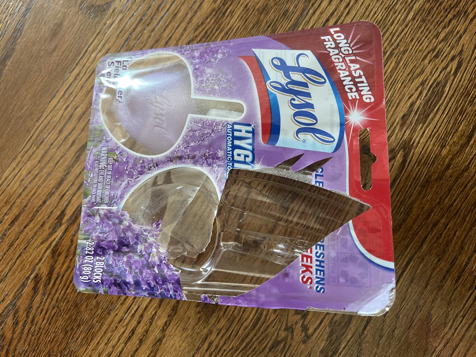 Lysol Automatic In-The-Bowl Toilet Cleaner, Cleans and Freshens Toilet Bowl, Atlantic Fresh Scent, 2 Count (Pack of 1) Customer Review Lysol Automatic In-The-Bowl Toilet Cleaner, Cleans and Freshens Toilet Bowl, Atlantic Fresh Scent, 2 Count (Pack of 1) - Customer Photo 1