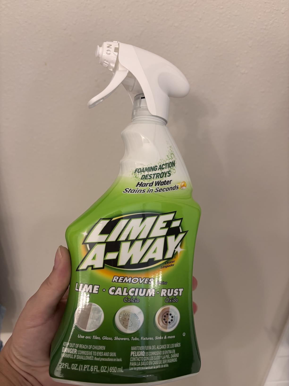 Lime-A-Way Cleaner, 22 Fluid Ounce Customer Review Lime-A-Way Cleaner, 22 Fluid Ounce - Customer Photo 1