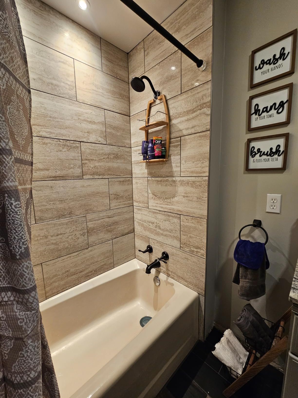 Design House 523472 Oakmont Classic Bath and Shower Trim with Single-Function Shower Head, 2-Handle Faucet and Valve - Customer Photo 2