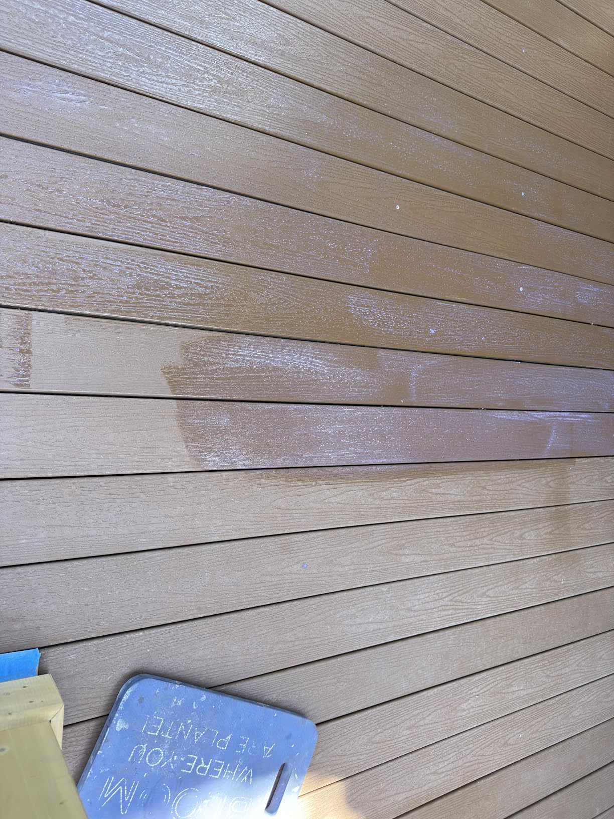 DEFY Extreme Composite Deck Sealer – Crystal Clear Waterproof Sealant for Wood & Composite Surfaces with Zinc Nano-Technology, Protects Against Water & UV Damage – 1 Gallon - Customer Photo 1
