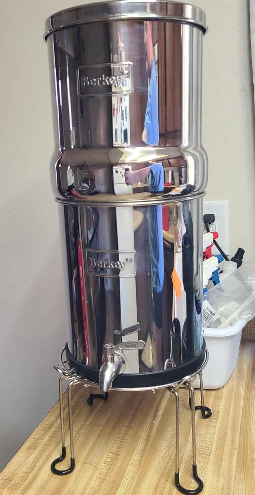 Big Berkey Gravity-Fed Stainless Steel Countertop Water Filter System 2.25 Gallon with 2 Authentic Black Berkey Elements BB9-2 Filters - Customer Photo 1