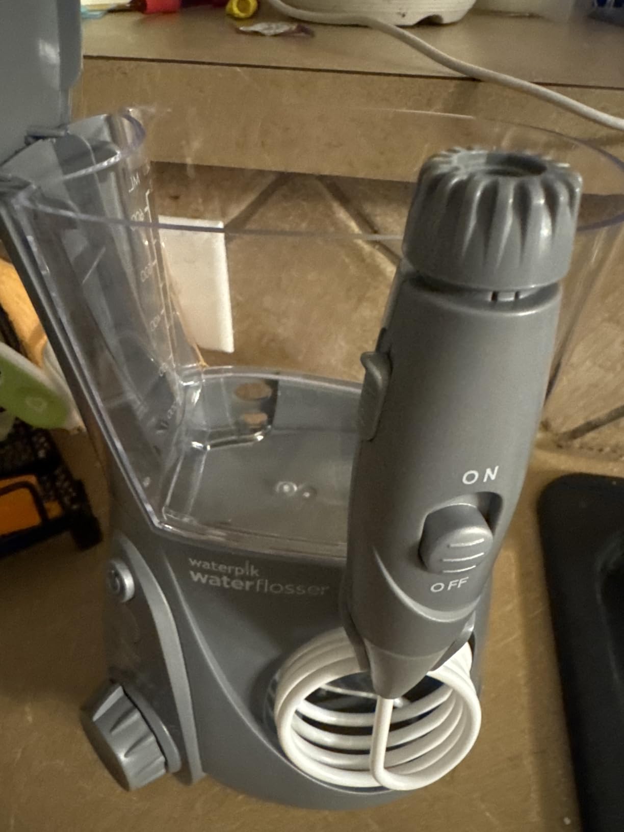 Waterpik Aquarius Water Flosser For Teeth Cleaning, Gums, Braces, Dental Care, Electric Power With 10 Settings, 7 Tips For Multiple Users And Needs, ADA Accepted, White WP-660, Packaging May Vary - Customer Photo 1