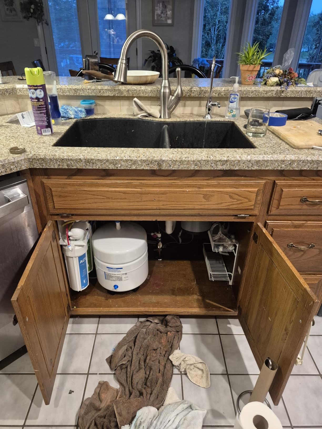 Express Water RO5DX Reverse Osmosis Filtration NSF Certified 5 Stage RO System with Faucet and Tank – Under Sink Water Plus 4 Filters – 50 GPD, 14 x 17 x 5, White - Customer Photo 2