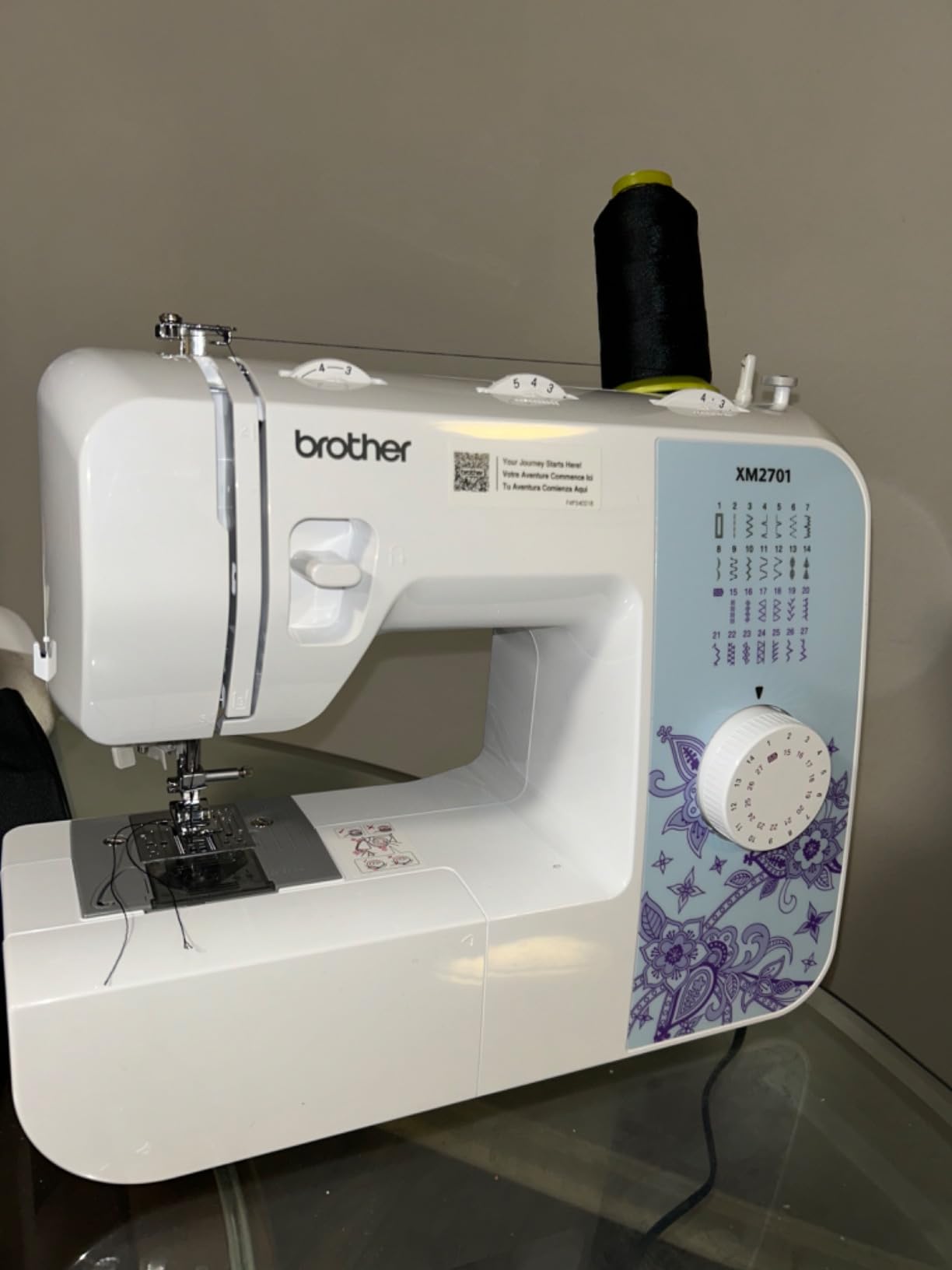 Brother XM2701 Sewing Machine, Lightweight, Full Featured, 27 Stitches, 6 Included Feet - Customer Photo 4